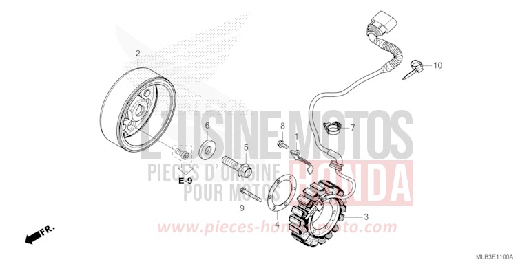 GENERATOR von Hornet 750 WOLF SILVER METALLIC (NHD19) von 2026